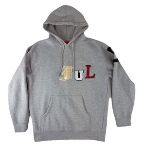 Full Send Patchwork Hoodie by Nelk Boys Grey Men's‎ Medium Limited Edition